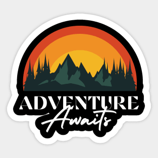 Adventure awaits Sticker